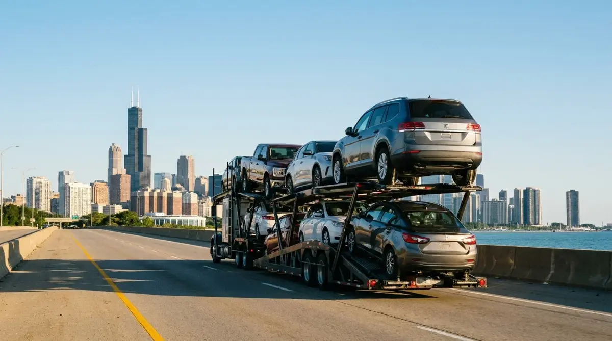 Auto transport car carrier in Chicago, IL — vehicle shipping services