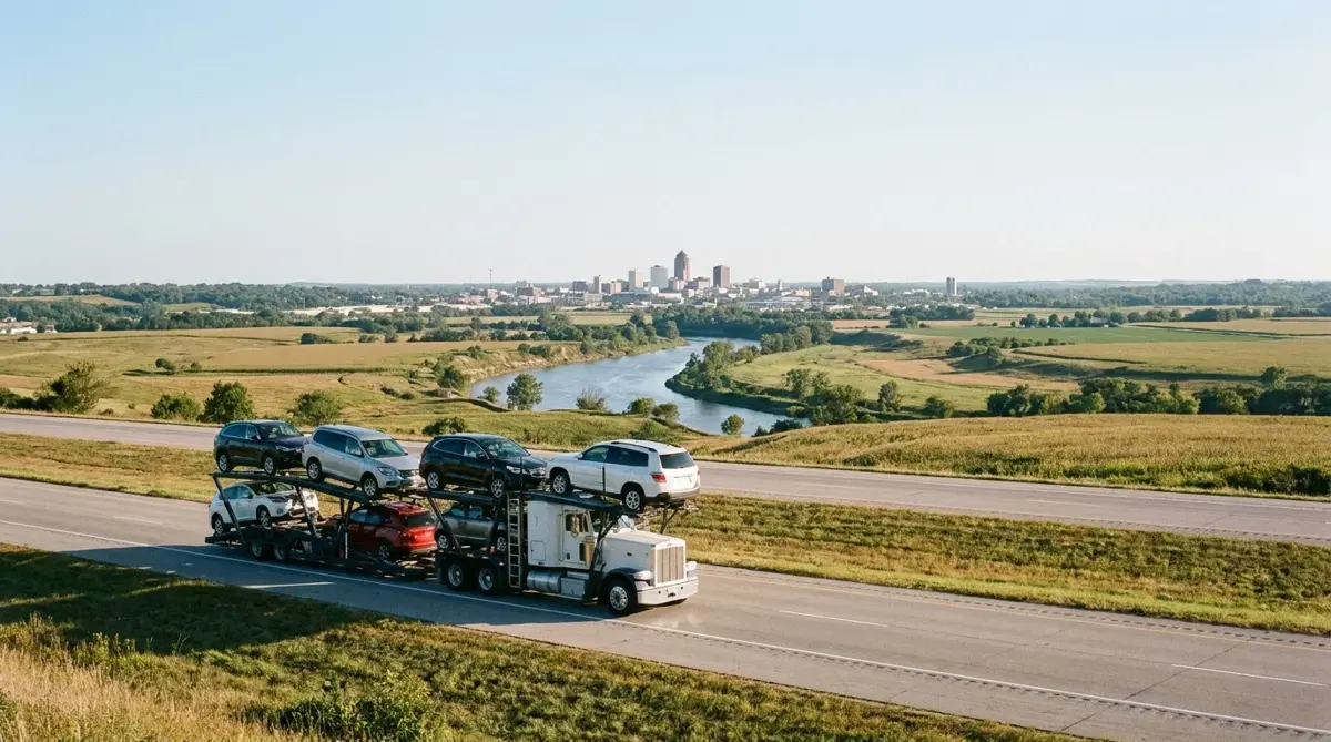 Auto transport car carrier in Des Moines, IA — vehicle shipping services