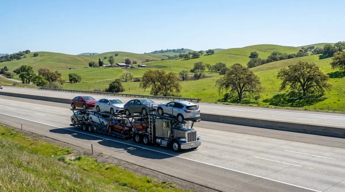 Auto transport car carrier in Fairfield, CA — vehicle shipping services