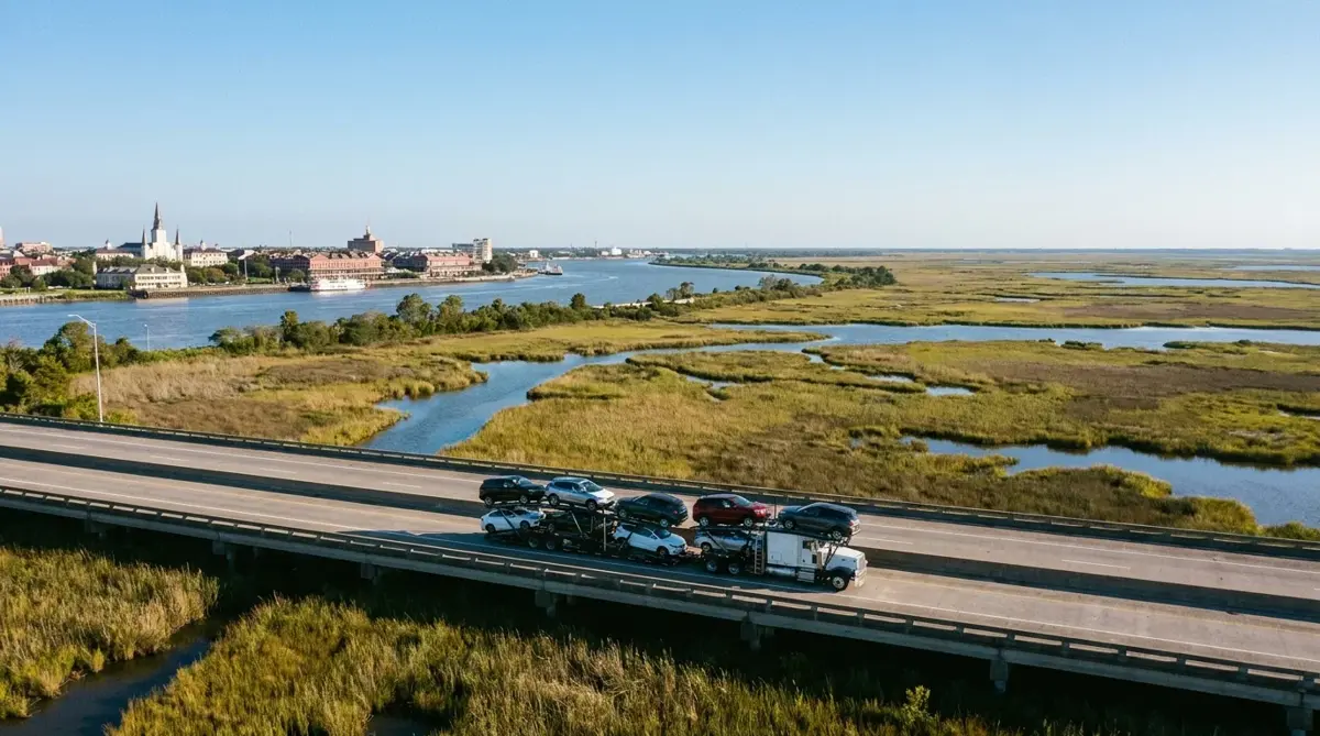 Auto transport car carrier in New Orleans, LA — vehicle shipping services