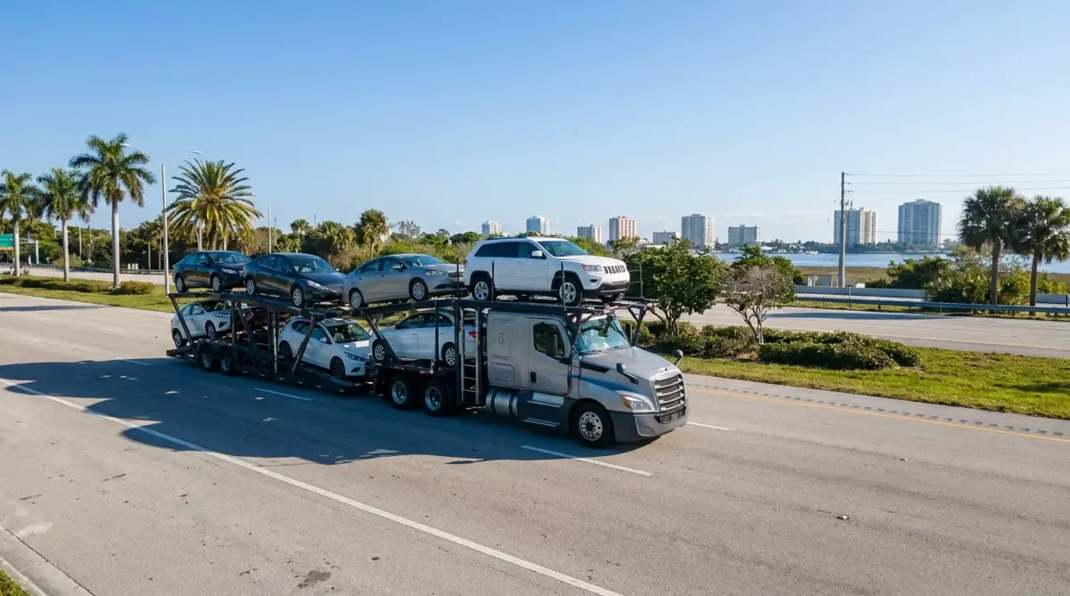 Auto transport car carrier in West Palm Beach, FL — vehicle shipping services